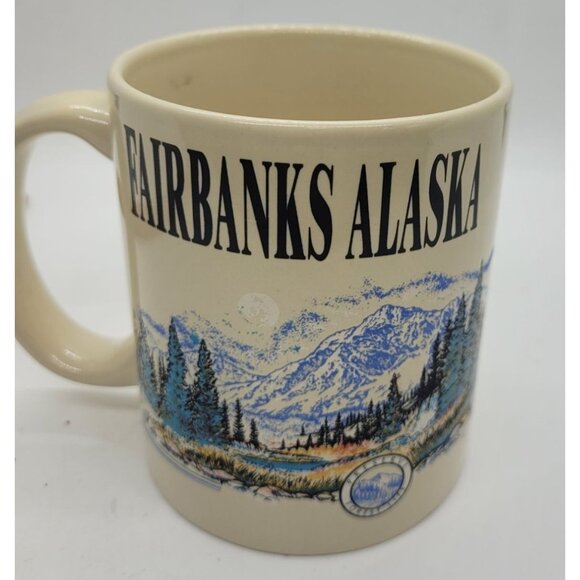 Other - Vintage Fairbanks Alaska Souvenir Mug coffee mug graphic retro cabincore heritag